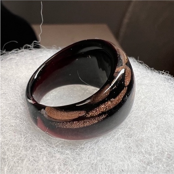 EUC Glass Wide Band Ring - Picture 7 of 8